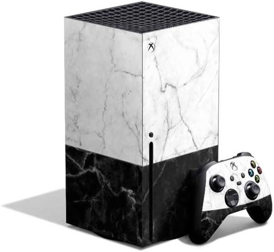 Skinit Decal Gaming Skin Compatible with Xbox Series X Bundle - Marble Split Design