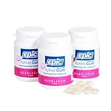 Epic Dental 100% Xylitol Sweetened Gum, Bubblegum, 50 Count (Pack of 3)