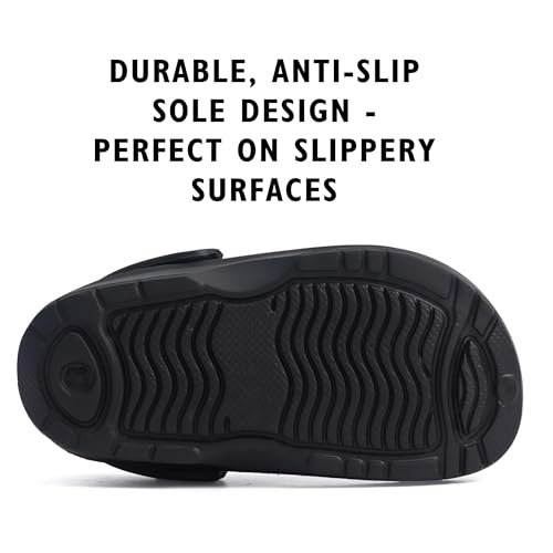 The Essentials Wardrobe Children TEW Clogs - Black - UK-12 - Image 4