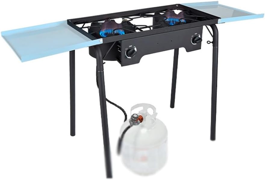 Outdoor Barbecue Grill With Storage Rack Camping High-pressure Stove