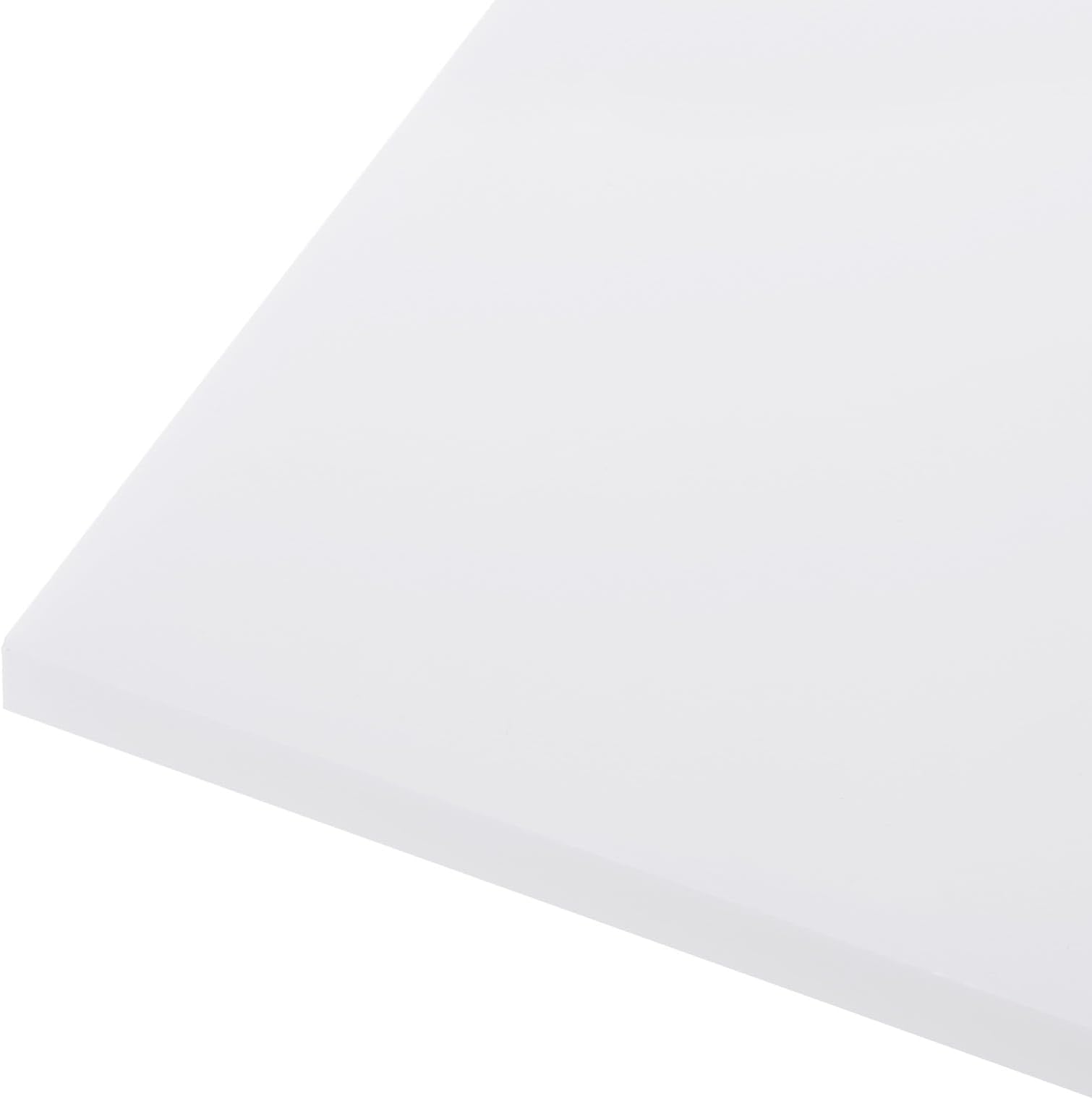 24" x 6" x 1/8" HDPE Plastic Sheet, High Density Polyethylene Sheet Cutting Board White Solid Block, [for DIY, Home Floor]