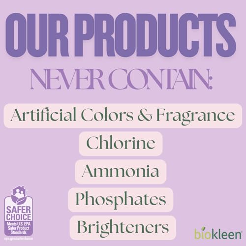 Image of Biokleen Natural Laundry Detergent - 300 HE Loads - Liquid, Eco-Friendly, Plant-Based, No Artificial Fragrance, Colors or Preservatives, Lavender Lily, 150 Fl Oz