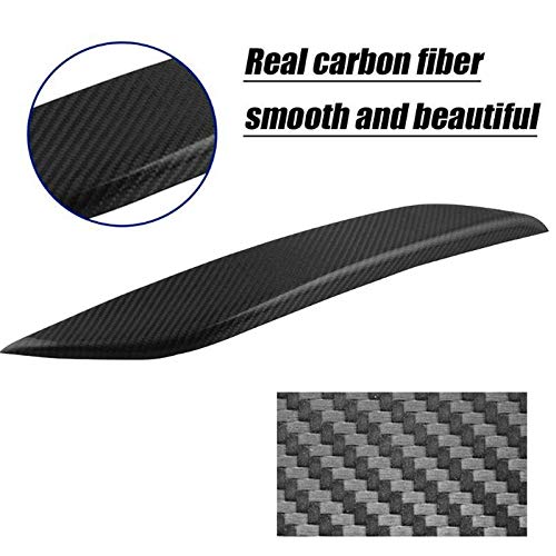 Kqcibz Black Carbon Fiber Headlight Eyelids Covers for 2003-2008 350Z Fairlady Z Z33 (Pack of 2), 316186