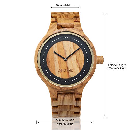 Zeitholz Orologio in Legno da Uomo - Modello