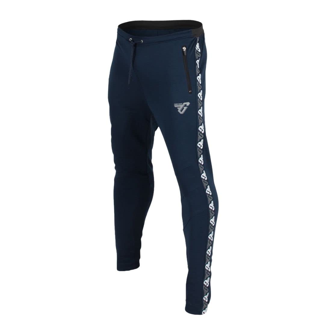 Frankie Garage - Pantaloni Tuta Sportiva per Uomo, Ragazzo o Bambino, Pantalone Tecnico con Zip e Elastico alla Caviglia per Allenamento, Sport o Palestra