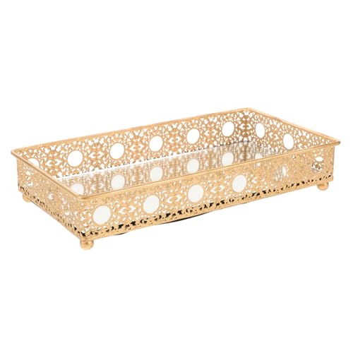 Beaupretty Bandeja Apilable Para Joyas Espejo Vintage Organizador De Baño y Maquillaje