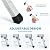 Kohree RV Steps Stool, Adjustable Height Folding Platform Aluminum RV Step Stool Foldable with Non-Slip Rubber Feet, Portable Handle, RV Step Stool Up to 1000 lbs