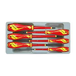 Teng Tools 6 Piece 1000 Volt Insulated Flat Regular & PH Type Screwdriver Set - MDV906N