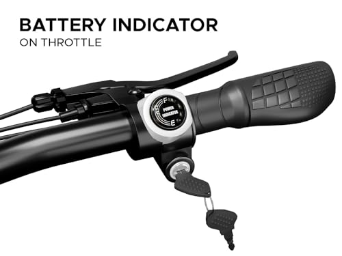 Image of EMotorad X1 Electric Cycle for Men & Women | 36V 7.65Ah Battery Cycle | Up to 35KM Range, 25 km /h Speed | 27.5 inch Electric Bicycle with Front Suspension, Front Light & Mudguard(Ruby Red)