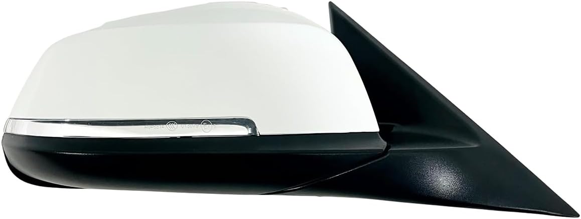 CAMIL Power Folding Side Door Mirror, Rearview Wing Mirror Fit for BMW F30 3 Series 316i 318i 320i 328i 330i Models Year 2013-2019 (White, Right Passenger Side)