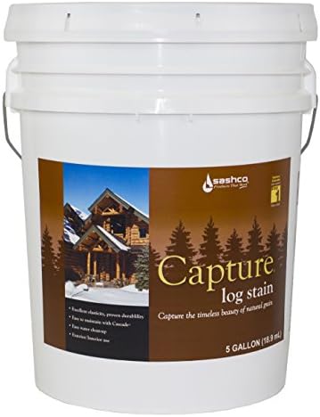 SashcoCapture Capture Log Stain, 5 Gallon Pail, Natural (Pack of 1)