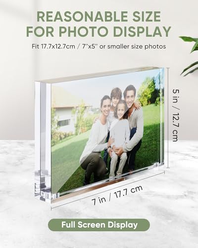 Z-STRALINK 5x7 Acrylic Picture Frames 3 Pack - image 3