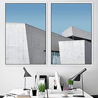2 Piece Framed Canvas Wall Art Building Blocks Canvas Prints Home Artwork Decoration for Living Room,Bedroom - 16