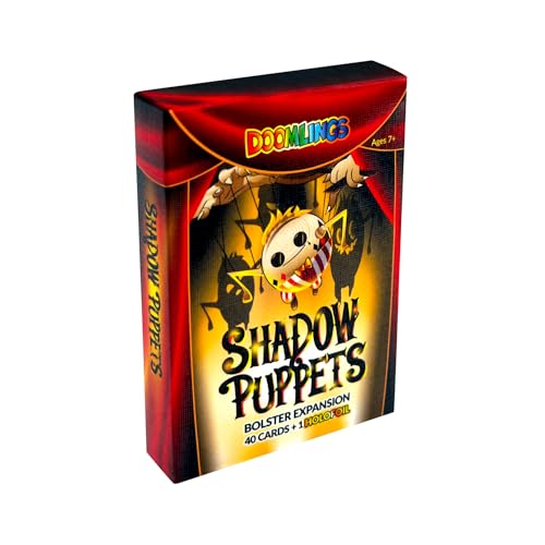 Shadow Puppets Bolster Expansion for Doomlings - Introducing 40 New Cards & Four Haunting New Species of Doomlings: Deeplings Glitterlings Moonlings and Fuzelings