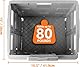 MaxWorks 50704 Rollwagen/Faltwagen mit Deckel, 36,3 kg Kapazität