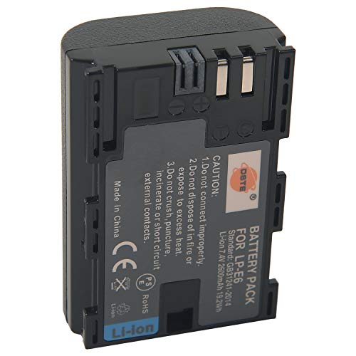 Dste LP-E6 LPE6 Rechargeable Battery Compatible With Canon Eos 5D Mark Ii, 5D Mark Iii, 7D Mark Ii, 7D Mark Iii, 5DS, 6D, 7D, 60D, 60Da, 70D - 4
