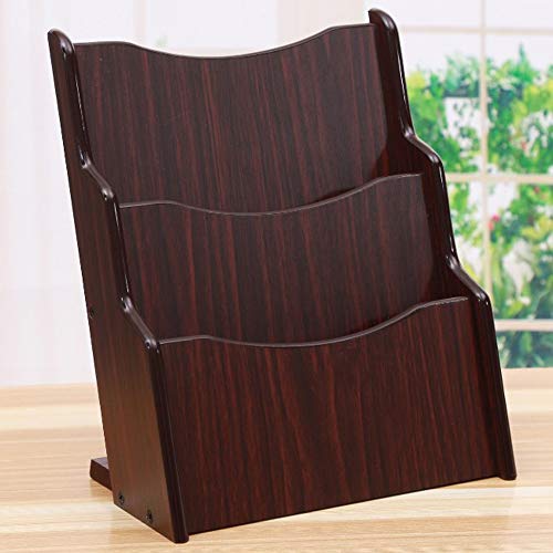 Preisvergleich Produktbild LCNINGSNH Bücher Zeitschriftenablage Dateiinformationen A4 Papierlagerregal Büro liefert Desktop-Massivholzlager (Farbe : A)