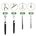 Telescopic Magnet, Magnetic Pick Up Tool 4 Pack, Magnetic Retrieval Tool, Magnet Stick (1.5LB 3LB 10LB 15LB) by QPEY