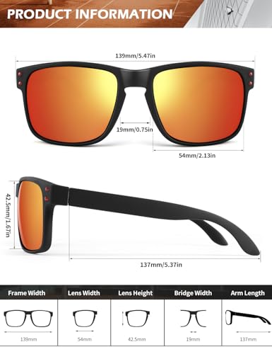 KALIYADI Mens Sun-Glasses Polarized Sunglasses-Men: Classic Sunglasses with UV400 Protection for Fishing Golf Driving2