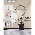 Relavel Travel Hanging Toiletry Bag for Men Women Travel Kit Shaving Bag Waterproof Large Makeup Bag Wash Bag Makeup Organizer Cosmetic Case for Bathroom Shower Black - Image 2