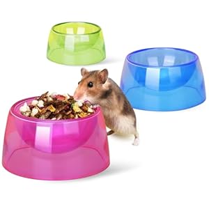 Hamster Food Bowl,Small Animals Food Water Bowl,Water Feeder Container, Hamster Bowls Dwarf Hamster Food Bowl,Hamster Feeding Bowl for Dwarf Hamsters,Mice,Small Animals 3pcs
