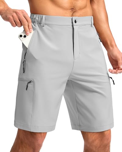 Image of G Gradual Men's Hiking Cargo Shorts 9 inch Quick Dry Lightweight with 4 Pockets