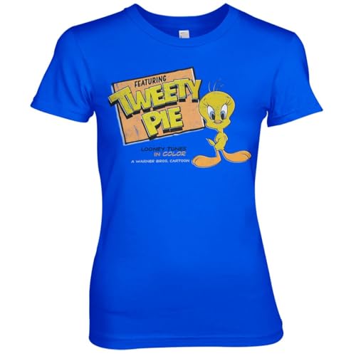 Tweety Pie T-Shirt pour Femmes Idée Cadeau Anniversaire Fêtes Fan Looney Tunes