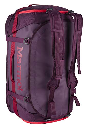 Marmot Long Hauler Travel Duffel Bag, Dark Purple/Brick, Large