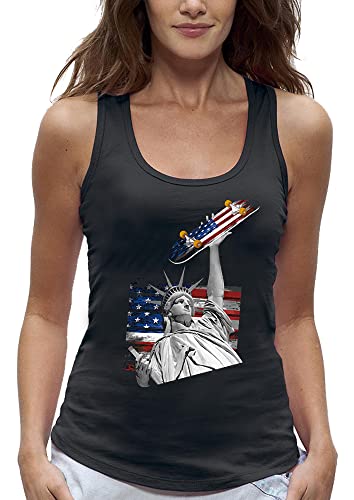 Débardeur femme USA et skateboard idéal pour vos sorties estivales et sessions glisse