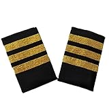 epaulettenhai an land 1 Paar Professionelle Pilot Uniform Epaulets.