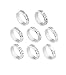 APHT KPOP Collar de Anillo de Acero Inoxidable con Anillo Hip Hop diseño Jung Kook, Suga, Jimin, Jin, J-Hope, V, RM de Titanio