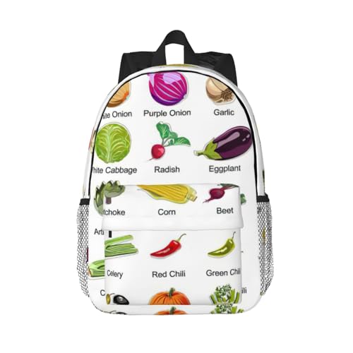 Sac à dos légumes imprimés au design original et grand confort