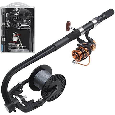SHADDOCK Fishing Line Winder Spooler Portable Fishing Reel Winder Spooling Station System Baitcasting Fishing Reel Line Winder Fishing Line Accessories Cover
