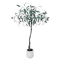 Amazon｜RAKU フェイクグリーン 人工観葉植物 140 cm ユーカリ