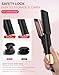 Ukliss Crimper Hair Tool Mini 0.4 Inch Travel Waver Hair Tool for Women Small Double Barrel Waver S Curling Iron Dual Voltage (110-240V) with European Plug Adapter, 5 Temps, Anti-scalding (Black Gold)