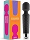 Vibrator für Frauen - Leises und Starkes Massagegerät + Akku - Sexspielzeug mit 20 Vibrationsmuster und 8 Geschwindigkeitsstufen - Kabelloser Dildo für Klitoris, G Spot - Oliver James (Schwarz)