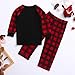 Merry Matching Pajamas Christmas Pajamas for Family Women Men Kids Baby Pjs Red Plaid Reindeer Loungewear