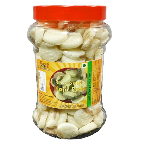 Image of Foods.shopkruz Coconut Peda, Coconut Kaju Peda, Sweet Coconut ladoo, candy,Milk Toffee 750gm
