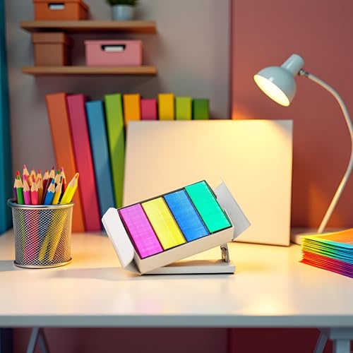 800Pcs Mini Color Staples DIY Shop Stapler Refills Standard Book Mini Color Staples Office Office and School Supplies (24/6mm)
