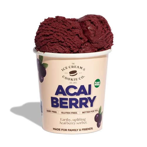 The Ice Cream & Cookie Co Vegan Acai Berry Sorbet Ice Cream 473 ml