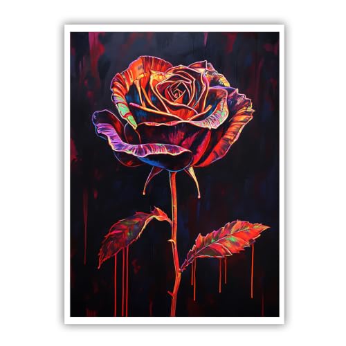 Photos de fleurs pop art pour décoration murale de cuisine et grand salon design