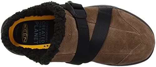 KEEN Men's Hood Clog Low Height Slip On Mule, Dark Earth/Black, 9 | Image 4