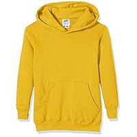 Fruit of the Loom Unisex Kids Pull-over Classic Hooded Sweat, Sunflower, 12-13 Years (Manufacturer Size:34) - B
