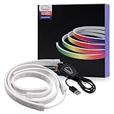 coyilinyi Game Ambient Smart Lighting, Gaming Monitor LED Backlight, LED Ambient Lights for Computers Screen Color & Music & Game Sync LED Strip Lights via Software Control (24“ Screen)