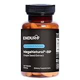 Endur MegaNatural-BP Grape Seed Extract, Sustained Release Formula For Optimal Absorption, 150mg (120 Tablets)