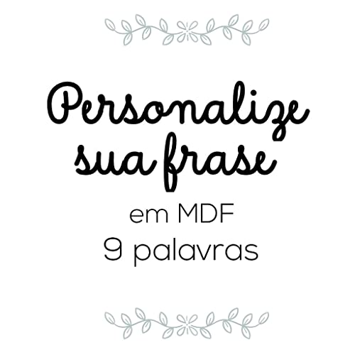 Frase personalizada em MDF