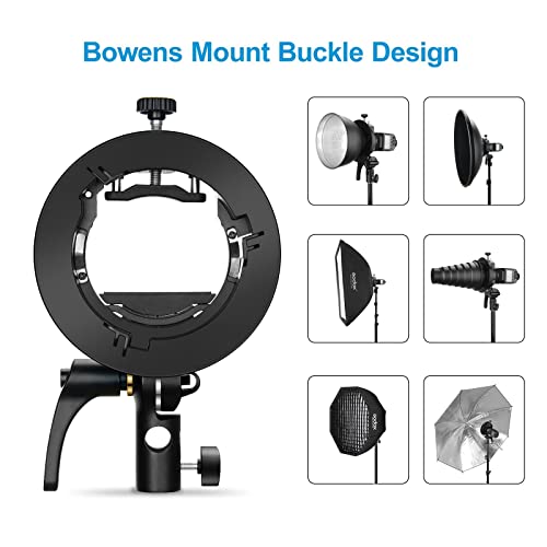 Suporte Godox S2 Speedlite para Godox AD200, AD200Pro, AD400Pro, para godox V1/V860II/TT685/TT350 e