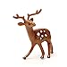 Factory Direct Craft Pack of 50 Plastic Miniature Brown Deer - Tiny Reindeer Figurines for Christmas Villages and Holiday Crafts (1-3/4 Inch)