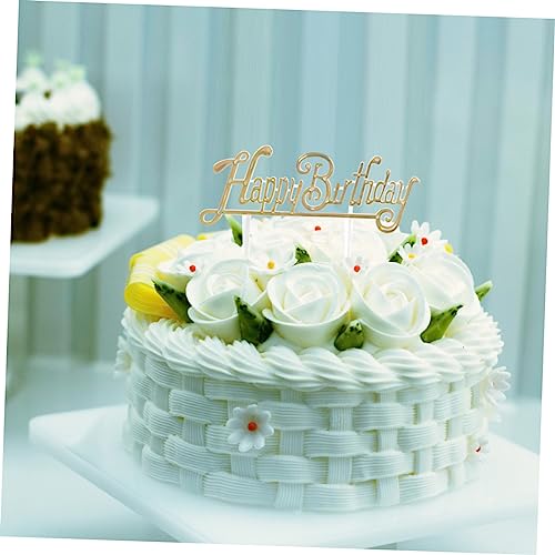 HONMEET 100 Unidades Decoração De Festa De Aniversário Decoração De Bolo De Aniversário Topo De Bolo