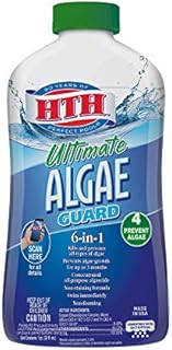 HTH 67033 Ultimate Algae Guard Swimming Pool Algaecide Cleanser, 1 qt